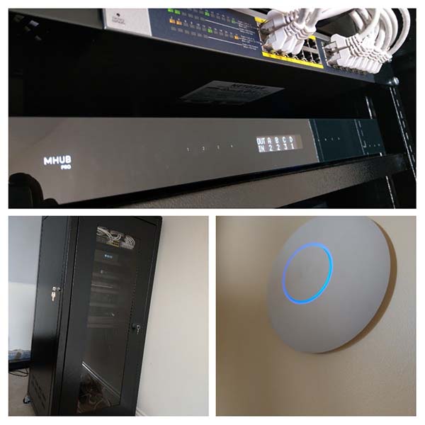 Home Cat 6 Network Cabling HDMI matrix WIFI Install